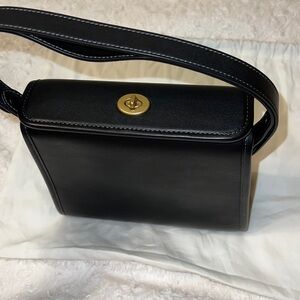 Coach geometric turn lock shoulder bag